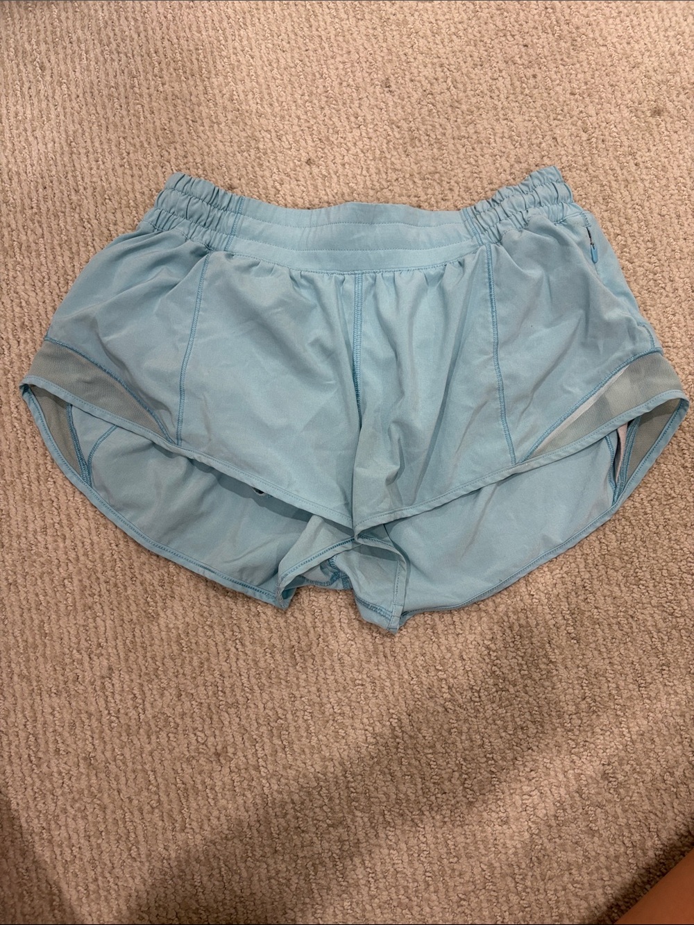 lululemon athletica Light Blue Athletic Shorts
